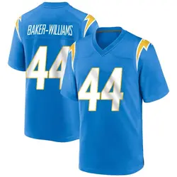 Men's Tyler Baker-Williams Los Angeles Chargers Powder Alternate Jersey - Blue Game