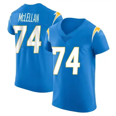 Men's Tyler McLellan Los Angeles Chargers Alternate Vapor Untouchable Jersey - Blue Elite