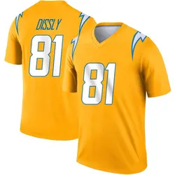 Men's Will Dissly Los Angeles Chargers Inverted Jersey - Gold Legend