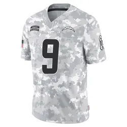 Men's Younghoe Koo Los Angeles Chargers 2024 Salute to Service Jersey - Arctic Camo Limited