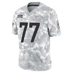 Men's Zion Johnson Los Angeles Chargers 2024 Salute to Service Jersey - Arctic Camo Limited