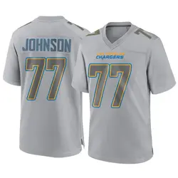 Men's Zion Johnson Los Angeles Chargers Atmosphere Fashion Jersey - Gray Game