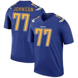 Men's Zion Johnson Los Angeles Chargers Color Rush Jersey - Royal Legend