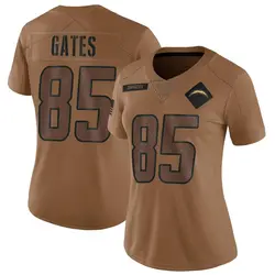 Women's Antonio Gates Los Angeles Chargers 2023 Salute To Service Jersey - Brown Limited