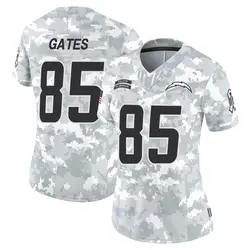 Women's Antonio Gates Los Angeles Chargers 2024 Salute to Service Jersey - Arctic Camo Limited