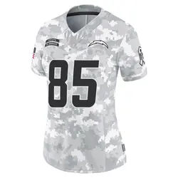 Women's Antonio Gates Los Angeles Chargers 2024 Salute to Service Jersey - Arctic Camo Limited