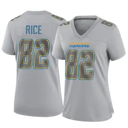 Women's Brenden Rice Los Angeles Chargers Atmosphere Fashion Jersey - Gray Game