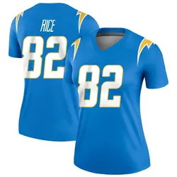 Women's Brenden Rice Los Angeles Chargers Powder Jersey - Blue Legend