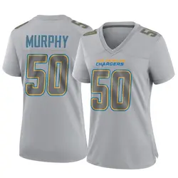 Women's Caleb Murphy Los Angeles Chargers Atmosphere Fashion Jersey - Gray Game