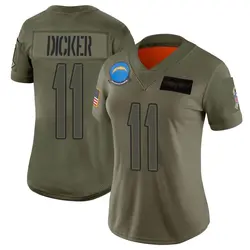 Women's Cameron Dicker Los Angeles Chargers 2019 Salute to Service Jersey - Camo Limited