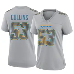 Women's Chris Collins Los Angeles Chargers Atmosphere Fashion Jersey - Gray Game