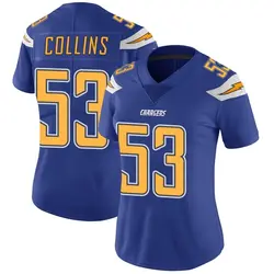 Women's Chris Collins Los Angeles Chargers Color Rush Vapor Untouchable Jersey - Royal Limited