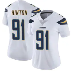 Women's Christopher Hinton Los Angeles Chargers Vapor Untouchable Jersey - White Limited