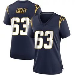 Women's Corey Linsley Los Angeles Chargers Team Color Jersey - Navy Game