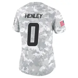 Women's Daiyan Henley Los Angeles Chargers 2024 Salute to Service Jersey - Arctic Camo Limited