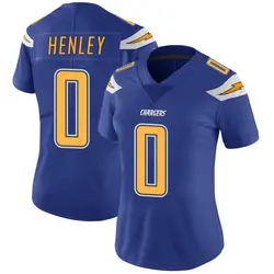 Women's Daiyan Henley Los Angeles Chargers Color Rush Vapor Untouchable Jersey - Royal Limited