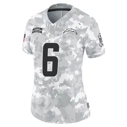 Women's Denzel Perryman Los Angeles Chargers 2024 Salute to Service Jersey - Arctic Camo Limited