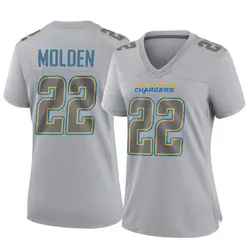 Women's Elijah Molden Los Angeles Chargers Atmosphere Fashion Jersey - Gray Game