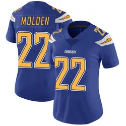 Women's Elijah Molden Los Angeles Chargers Color Rush Vapor Untouchable Jersey - Royal Limited