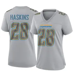 Women's Hassan Haskins Los Angeles Chargers Atmosphere Fashion Jersey - Gray Game