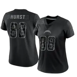 Women's Hayden Hurst Los Angeles Chargers Reflective Jersey - Black Limited