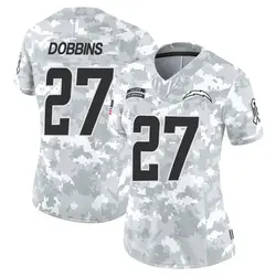 Women's J.K. Dobbins Los Angeles Chargers 2024 Salute to Service Jersey - Arctic Camo Limited