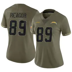 Women's Jalen Reagor Los Angeles Chargers 2022 Salute To Service Jersey - Olive Limited