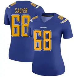 Women's Jamaree Salyer Los Angeles Chargers Color Rush Jersey - Royal Legend