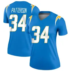 Women's Jaret Patterson Los Angeles Chargers Powder Jersey - Blue Legend