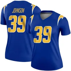 Women's Jaylen Johnson Los Angeles Chargers 2nd Alternate Jersey - Royal Legend