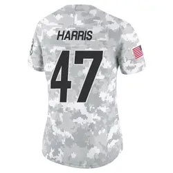 Women's Josh Harris Los Angeles Chargers 2024 Salute to Service Jersey - Arctic Camo Limited