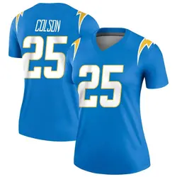 Women's Junior Colson Los Angeles Chargers Powder Jersey - Blue Legend