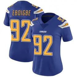 Women's Justin Eboigbe Los Angeles Chargers Color Rush Vapor Untouchable Jersey - Royal Limited