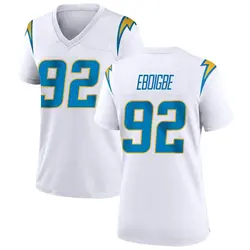 Women's Justin Eboigbe Los Angeles Chargers Jersey - White Game