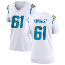 Women's Karsen Barnhart Los Angeles Chargers Jersey - White Game