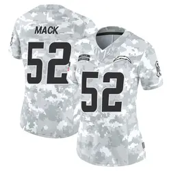 Women's Khalil Mack Los Angeles Chargers 2024 Salute to Service Jersey - Arctic Camo Limited