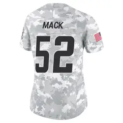 Women's Khalil Mack Los Angeles Chargers 2024 Salute to Service Jersey - Arctic Camo Limited