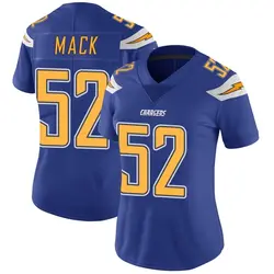 Women's Khalil Mack Los Angeles Chargers Color Rush Vapor Untouchable Jersey - Royal Limited