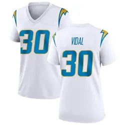 Women's Kimani Vidal Los Angeles Chargers Jersey - White Game