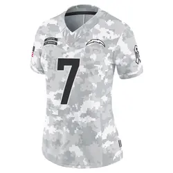 Women's Kristian Fulton Los Angeles Chargers 2024 Salute to Service Jersey - Arctic Camo Limited