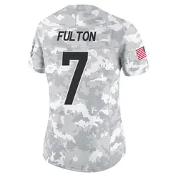 Women's Kristian Fulton Los Angeles Chargers 2024 Salute to Service Jersey - Arctic Camo Limited