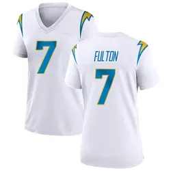 Women's Kristian Fulton Los Angeles Chargers Jersey - White Game