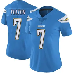 Women's Kristian Fulton Los Angeles Chargers Powder Vapor Untouchable Alternate Jersey - Blue Limited