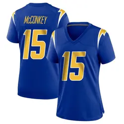 Women's Ladd McConkey Los Angeles Chargers 2nd Alternate Jersey - Royal Game