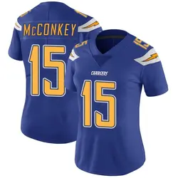 Women's Ladd McConkey Los Angeles Chargers Color Rush Vapor Untouchable Jersey - Royal Limited