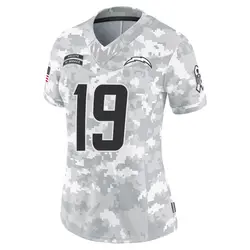 Women's Lance Alworth Los Angeles Chargers 2024 Salute to Service Jersey - Arctic Camo Limited