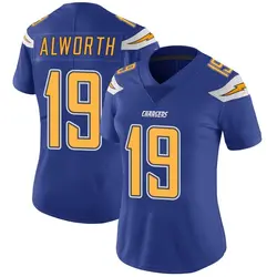 Women's Lance Alworth Los Angeles Chargers Color Rush Vapor Untouchable Jersey - Royal Limited