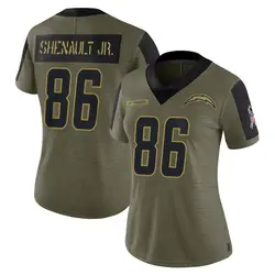 Women's Laviska Shenault Jr. Los Angeles Chargers 2021 Salute To Service Jersey - Olive Limited