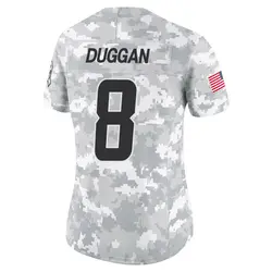 Women's Max Duggan Los Angeles Chargers 2024 Salute to Service Jersey - Arctic Camo Limited