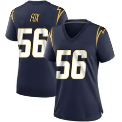 Women's Morgan Fox Los Angeles Chargers Team Color Jersey - Navy Game